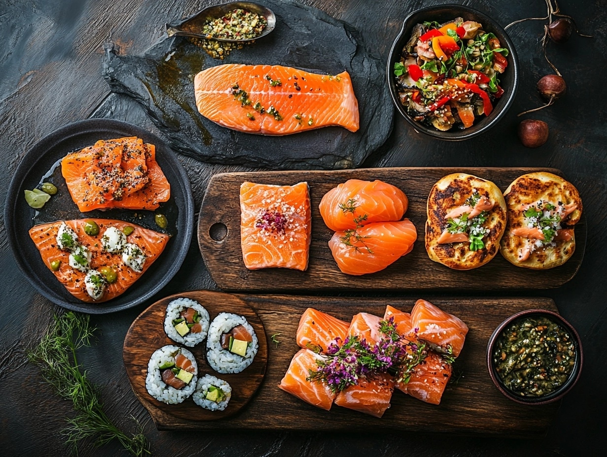 Global salmon dishes