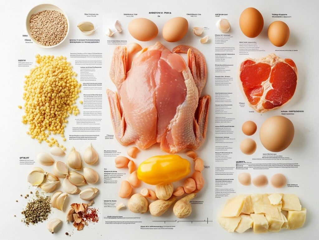 Nutritional facts chart showing protein content in Marry Me Chicken